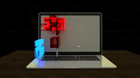 4K Information Computing Technology Background Animated Video Stock Footage 304282261