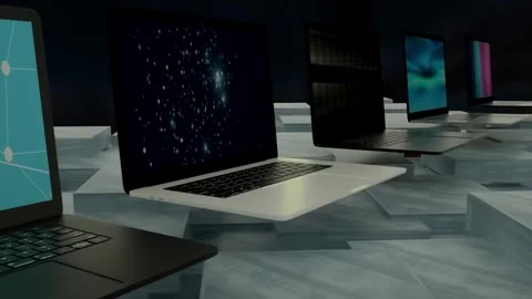 4K Information Computing Technology Background 3D Rendering Stock Footage 305988922