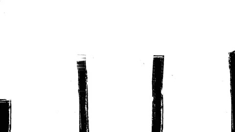 4K ink paint white brush stroke transition animation. More elements in our portf Stock Footage 203946566