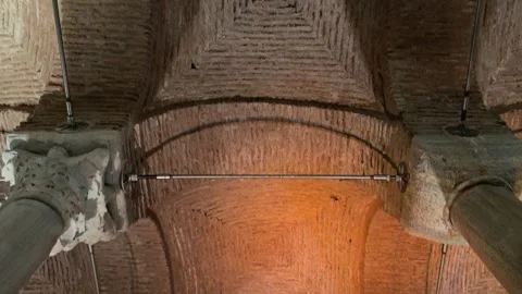 4K Inside the Basilica Cistern Ancient Underground Water Reservoir in Istanbul Vídeos de archivo 331942661