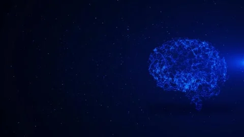 4K Intelligent AI learning system. Concept of data algorithms, learning and 動画素材 258430419