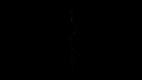 4K Intense Electric Lightning Bolt Strike Overlay on Black Background Stock Footage 344402232