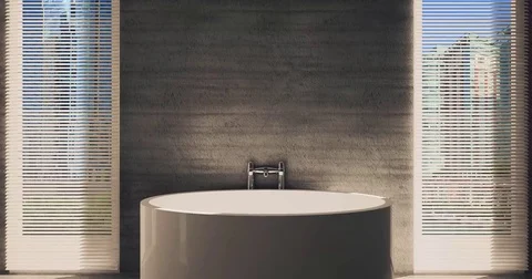 4k. The interior of the bathroom. Hygiene items. Stock Footage 73377380