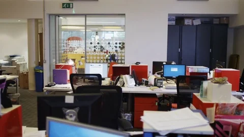 4K Interior view of empty office space. | Stock Video | Pond5