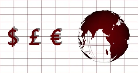 4K International Finance Animation |Loopable Video stock 110888137