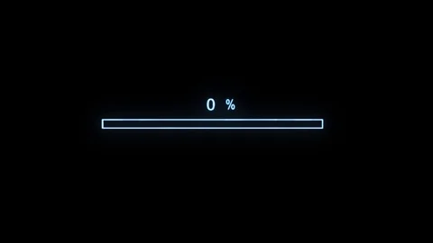 4k Internet Connexion Preloader Bar With Percent Stock Footage 100145091