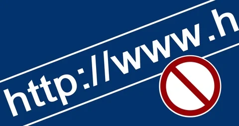 4K Internet Forbitten Site Animation Stock Footage 108352587