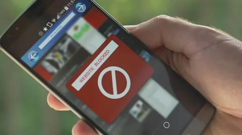 4K Internet Web Page Blocked Censure Stock Footage 50778216