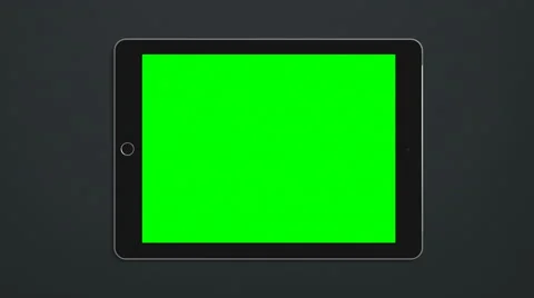 4K - iPad on side with green screen Stock Footage 62391994