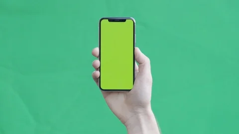 4K iPhone X Broadcast Quality Chroma Plate 2 Stock Footage 110911024