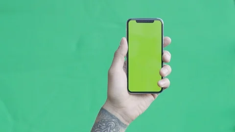 4K iPhone X Broadcast Quality Chroma Plate 4 Video stock 110914091