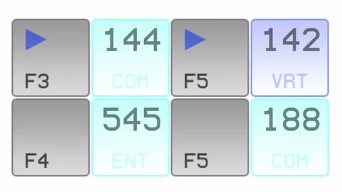 4k IT software data interface numbers. Video stock 74502773