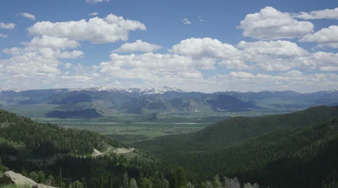 4K, Jackson Hole Teton Cloud Time Lapse Video stock 39425026