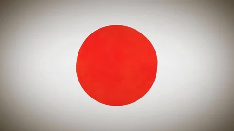 4k Japan Flag Background Loop With Glitch Fx Vídeos de archivo 96680854