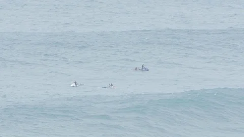 4k Jaws Surfer Wave Ride Video stock 73977225