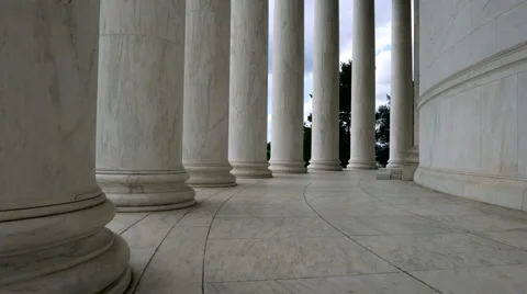 4K Jefferson Memorial Columns Stock Footage 67826438
