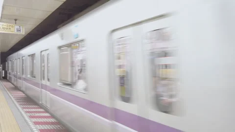 4K JIb shot. Train passing Stock Footage 240798768