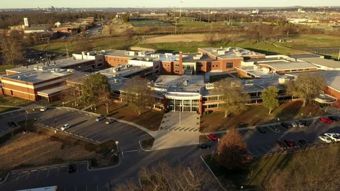 4K John Overton High School Drone Footage (Orbiting Shot) Stock Footage 100996213