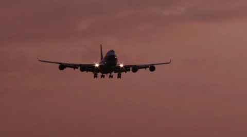 4K Jumbojet on approach Stock Footage 38846901