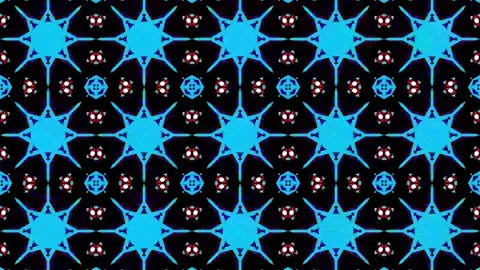4K kaleidoscope motion seamless patterns Stock Footage 256925252