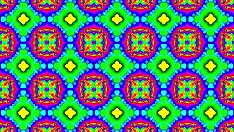 4K kaleidoscope motion seamless patterns Stock Footage 256925343