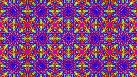 4K kaleidoscope motion seamless patterns Stock Footage 256925564