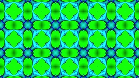 4K kaleidoscope motion seamless patterns Video stock 256925714