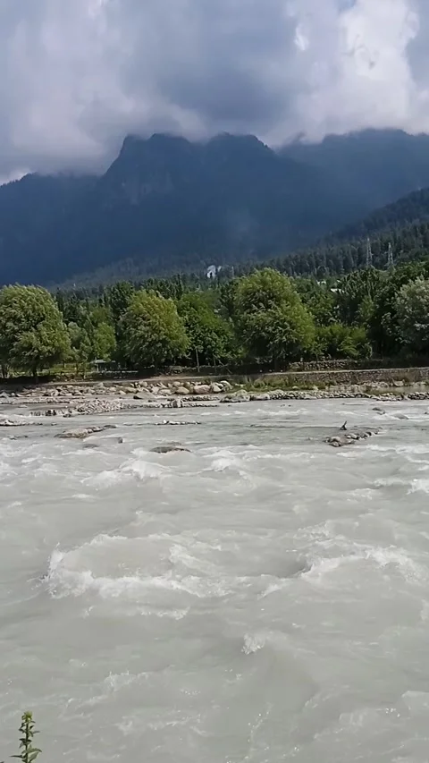 4K Kashmir Himalayan River in Mountain Valley India | KSH-RIV-2026-02 Stock Footage 337220925