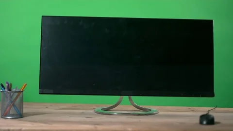 4K Keyboard thrown at computer screen in a rage, shot in super slow motion Video stock 77011911