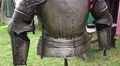 4k Knight's armor close up tilt at medieval pageant event 4k or 4k+ Resolution