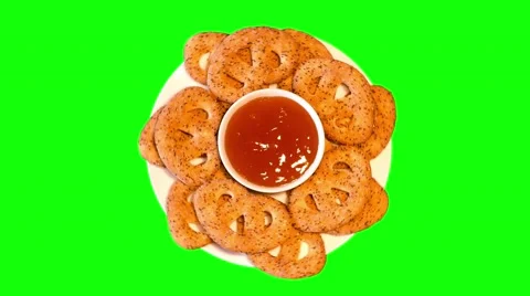 4k knot-shaped biscuits and apricot jam on plate Stock Footage 49666913