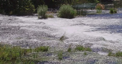 4K Krka river cascade Stock-Footage 46029184