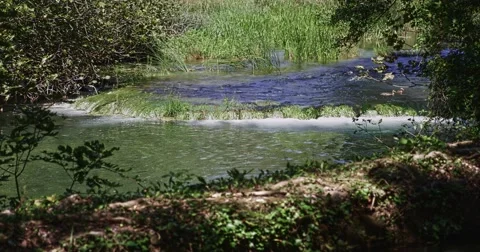 4K Krka river cascade Stock-Footage 46029869