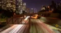 4K LA Night Cityscape 17 Zoom In Timelapse Downtown 110 Freeway 4k or 4k+ Resolution