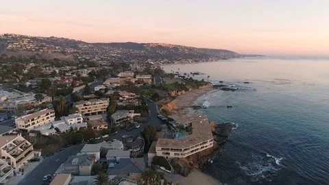 4K Laguna Beach Coastline Video stock 70371676