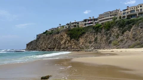 4K Laguna Beach in the Summertime Stock Footage 157080044