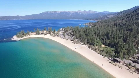 4K Lake Tahoe.  Sand Point.  Pan Shot. Video stock 108938341