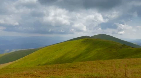 4k, The landscape in the forest, fast clouds(timelapse) Video stock 54619894