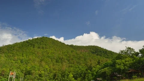 4K landscape, sky coud and pond Stock Footage 77254281