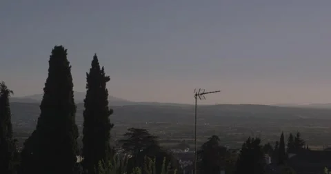 4k landscape of Spain, Granada at summer in slow motion Stock Footage 54201118