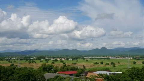 4K Landscapes Sky cloud Mountain Panning Cameras Stock Footage 77128691