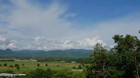 4K Landscapes Sky cloud Mountain Panning Cameras Stock Footage 77129159