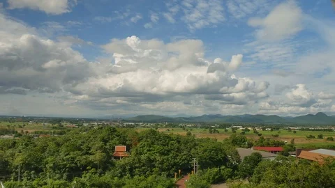 4K Landscapes Sky cloud Mountain Panning Cameras Stock Footage 77154288