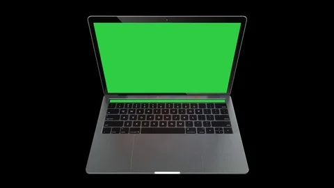 4K Laptop Computer Screen, Business Notebook Display and Touchbar Stock Footage 74823405