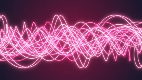 4K Large number of intertwining neon lines. Stock Footage 291528249