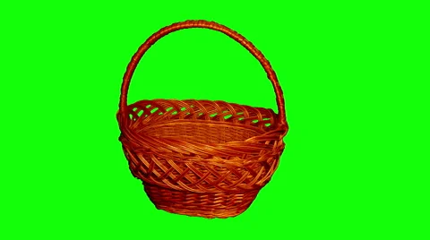 4k – Large wicker basket Stock Footage 57472695