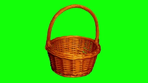 4k – Large wicker basket  Stock Footage 57472867