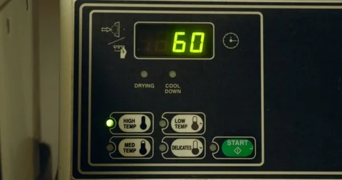 4k Laundry control pad Stock Footage 99066135