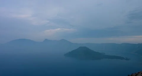 4K Layered Mountain Topography Blue Aerial Perspective Atmospheric Haze Vídeo Stock 334456414