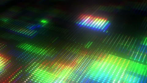 4k LED Dots. Looped Background Video stock 153844135